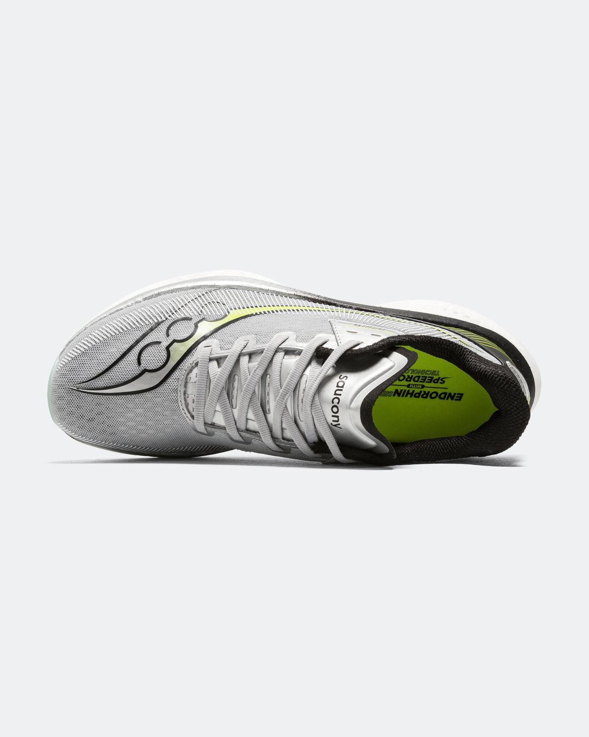 Saucony - Mens Endorphin Azura - Silver/Black - Up There Athletics