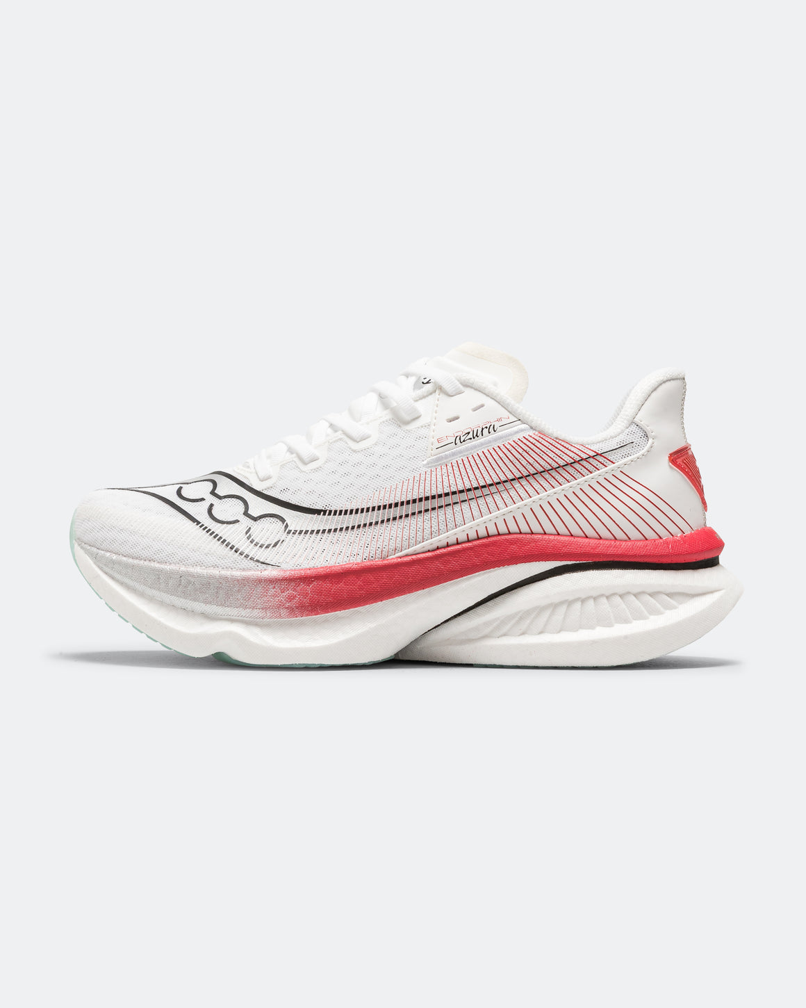 Saucony - Mens Endorphin Azura - White/Salsa - Up There Athletics