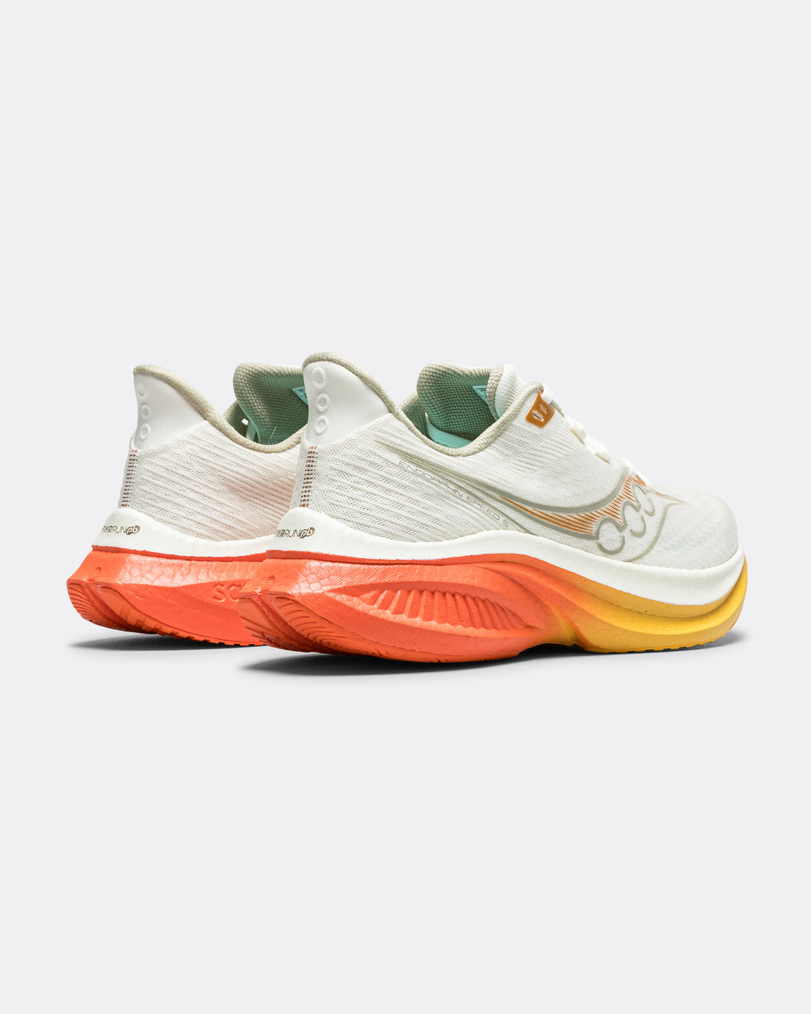 Saucony - Mens Endorphin Speed 5 - Ivory/Fire - Up There Athletics