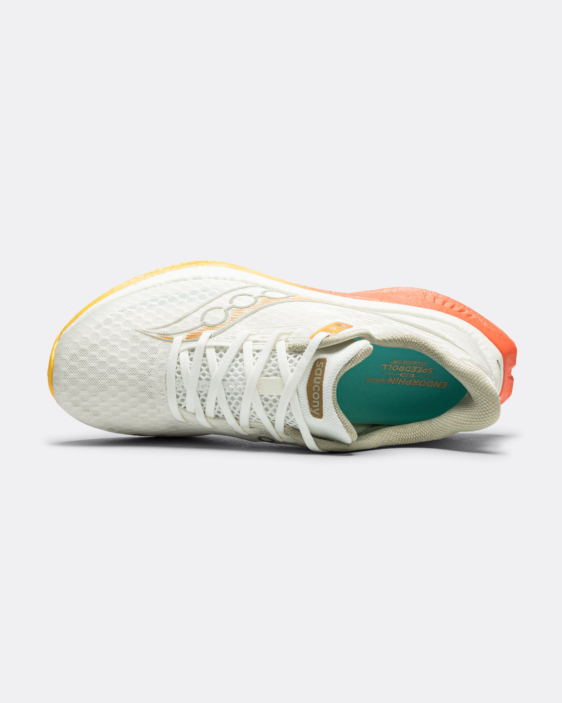 Saucony - Mens Endorphin Speed 5 - Ivory/Fire - Up There Athletics