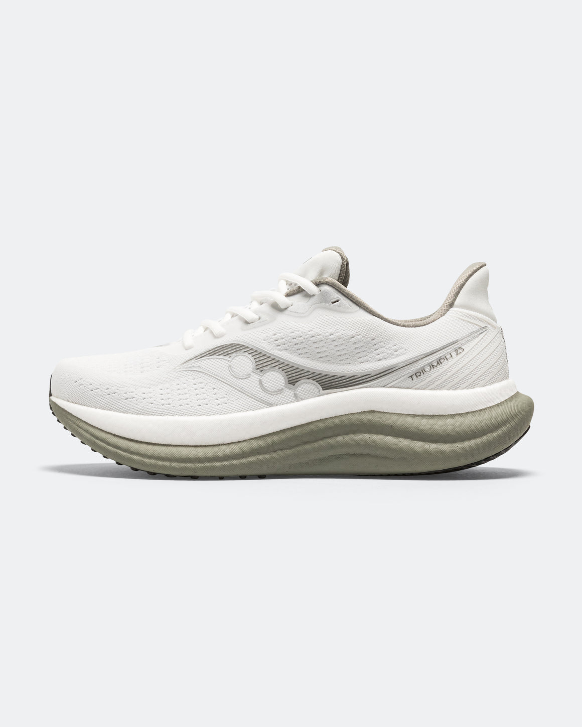 Saucony - Mens Triumph 23 - White/Laurel - Up There Athletics