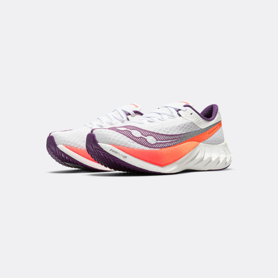 Saucony - Womens Endorphin Pro 4 - White/Violet - Up There Athletics