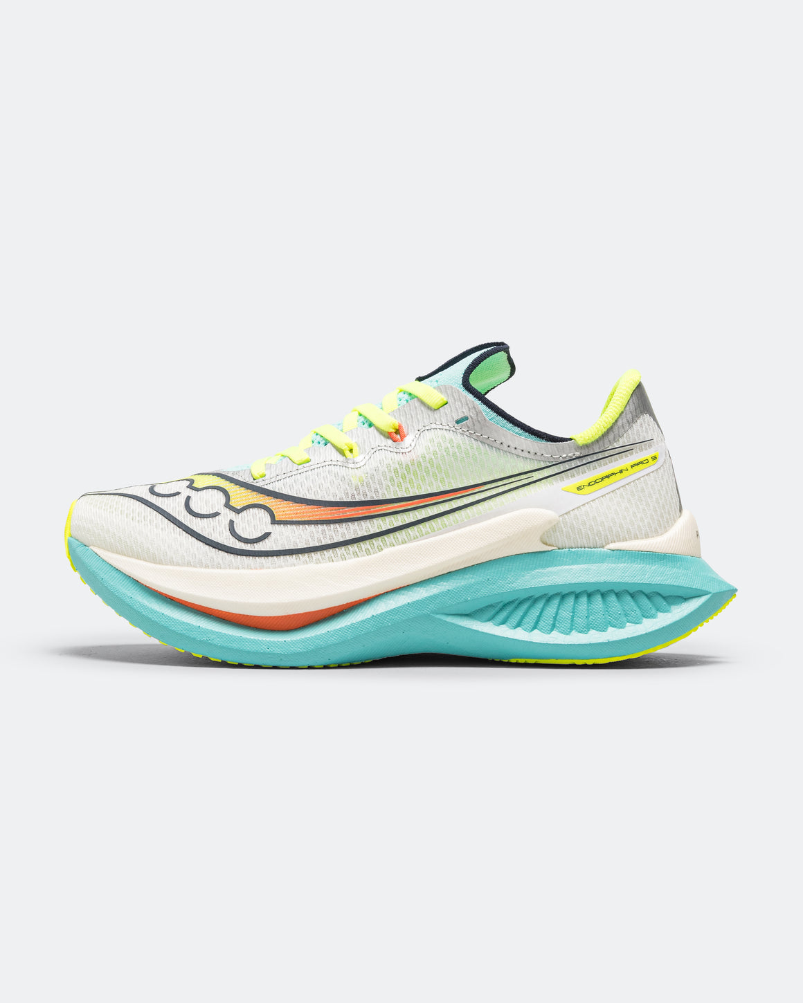 Saucony - Womens Endorphin Pro 5 - White/Splash - Up There Athletics