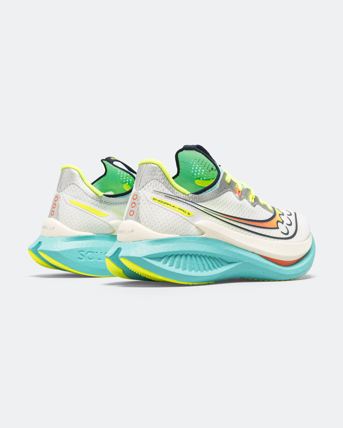 Saucony - Womens Endorphin Pro 5 - White/Splash - Up There Athletics