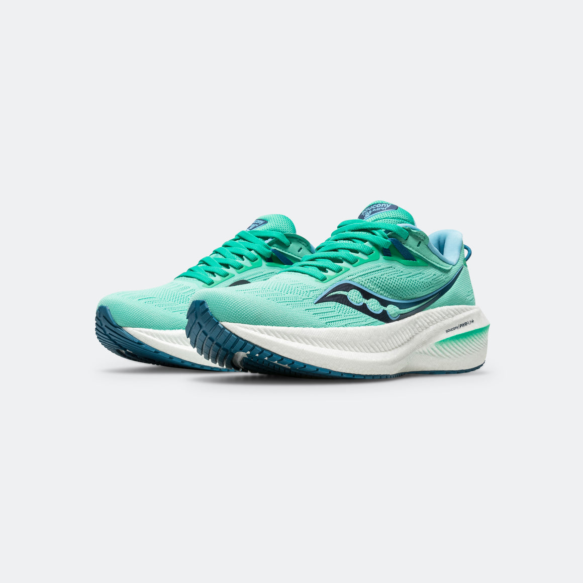 Saucony - Womens Triumph 21 - Mint/Navy - Up There Athletics