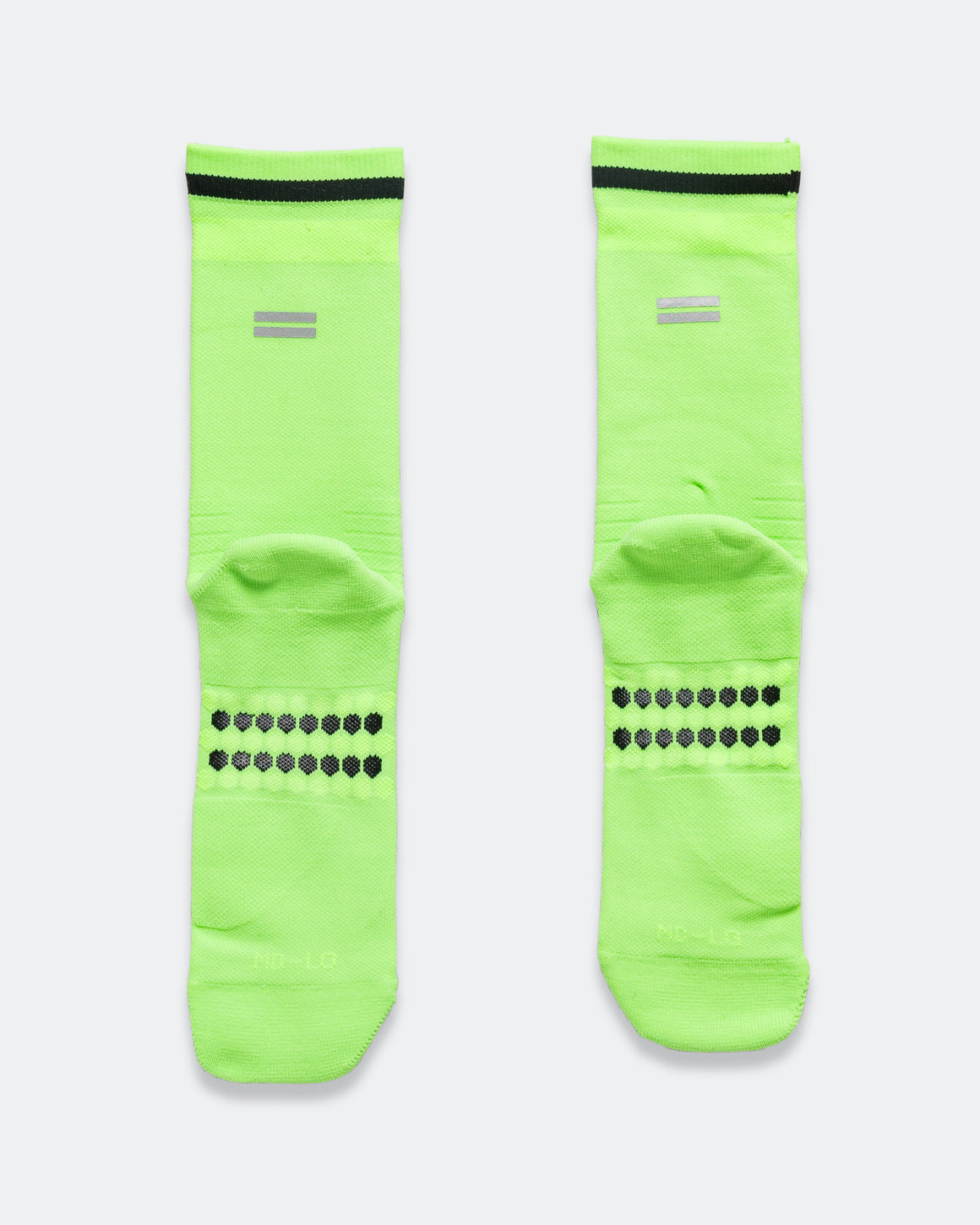 Shyu - Half Crew Racing Socks - Acid/Green-Black - Up There Athletics