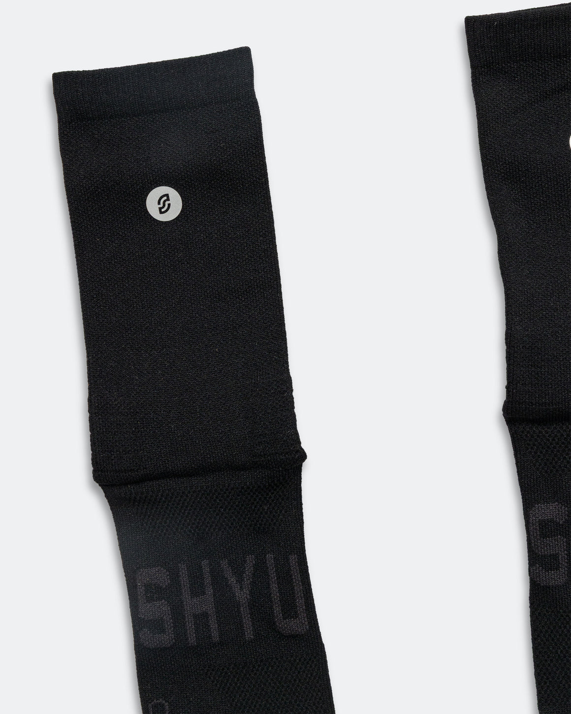 Shyu - Half Crew Racing Socks - Black/Black/Black - Up There Athletics