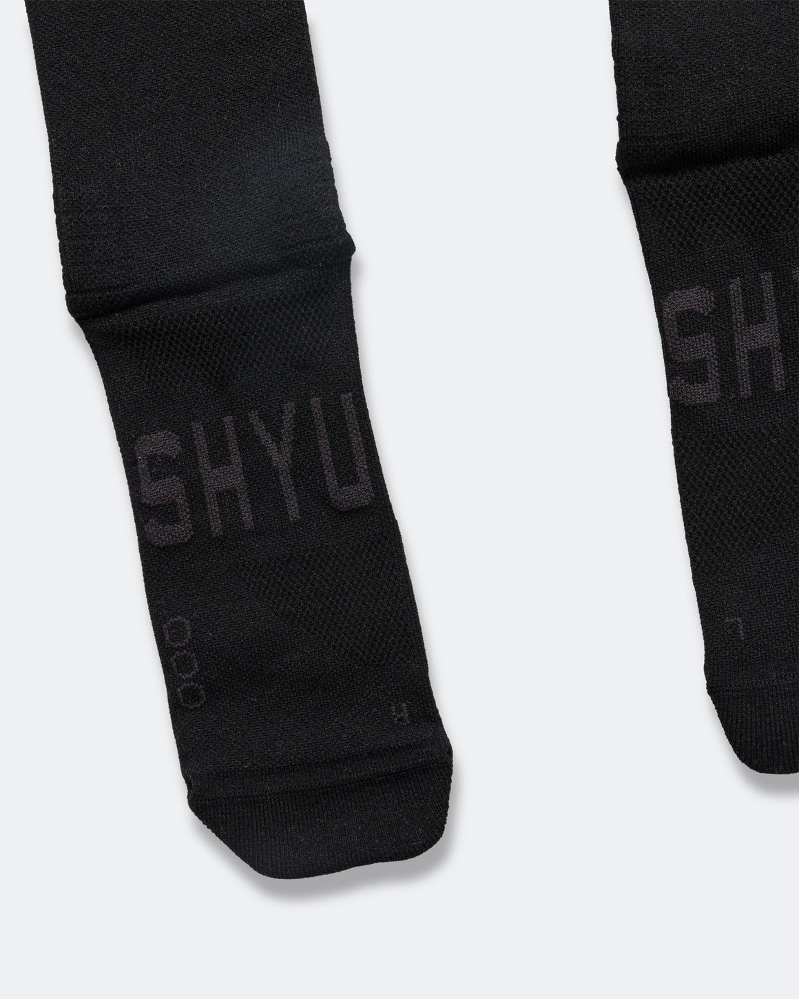 Shyu - Half Crew Racing Socks - Black/Black/Black - Up There Athletics
