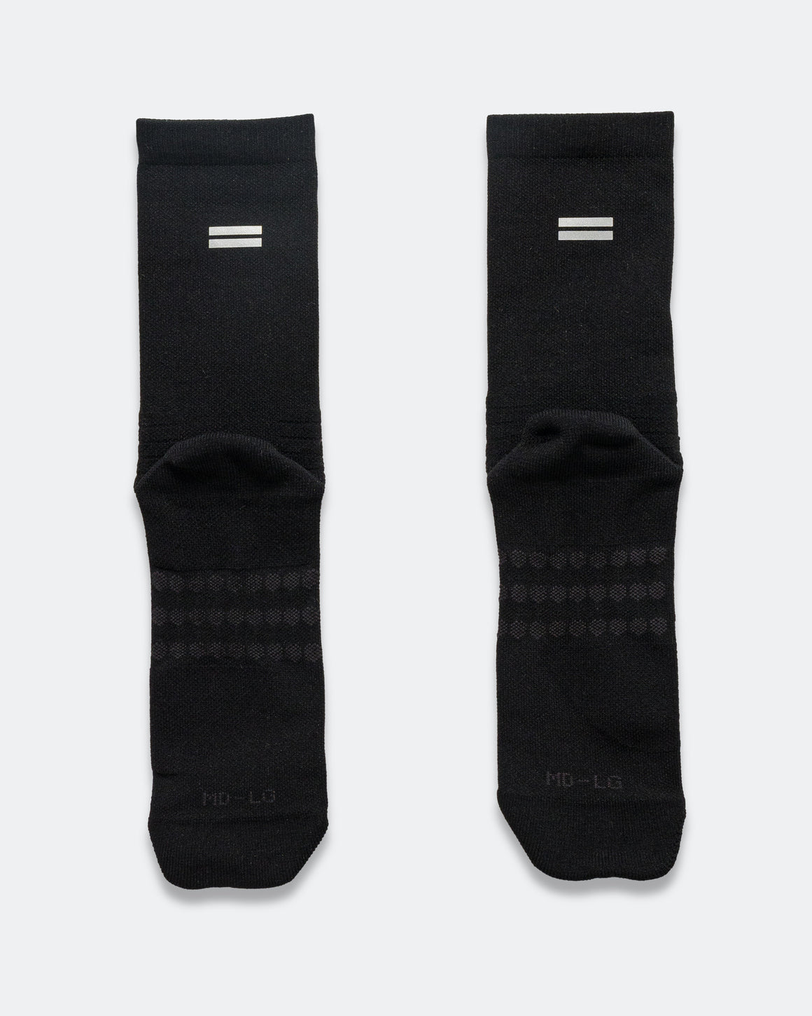 Shyu - Half Crew Racing Socks - Black/Black/Black - Up There Athletics