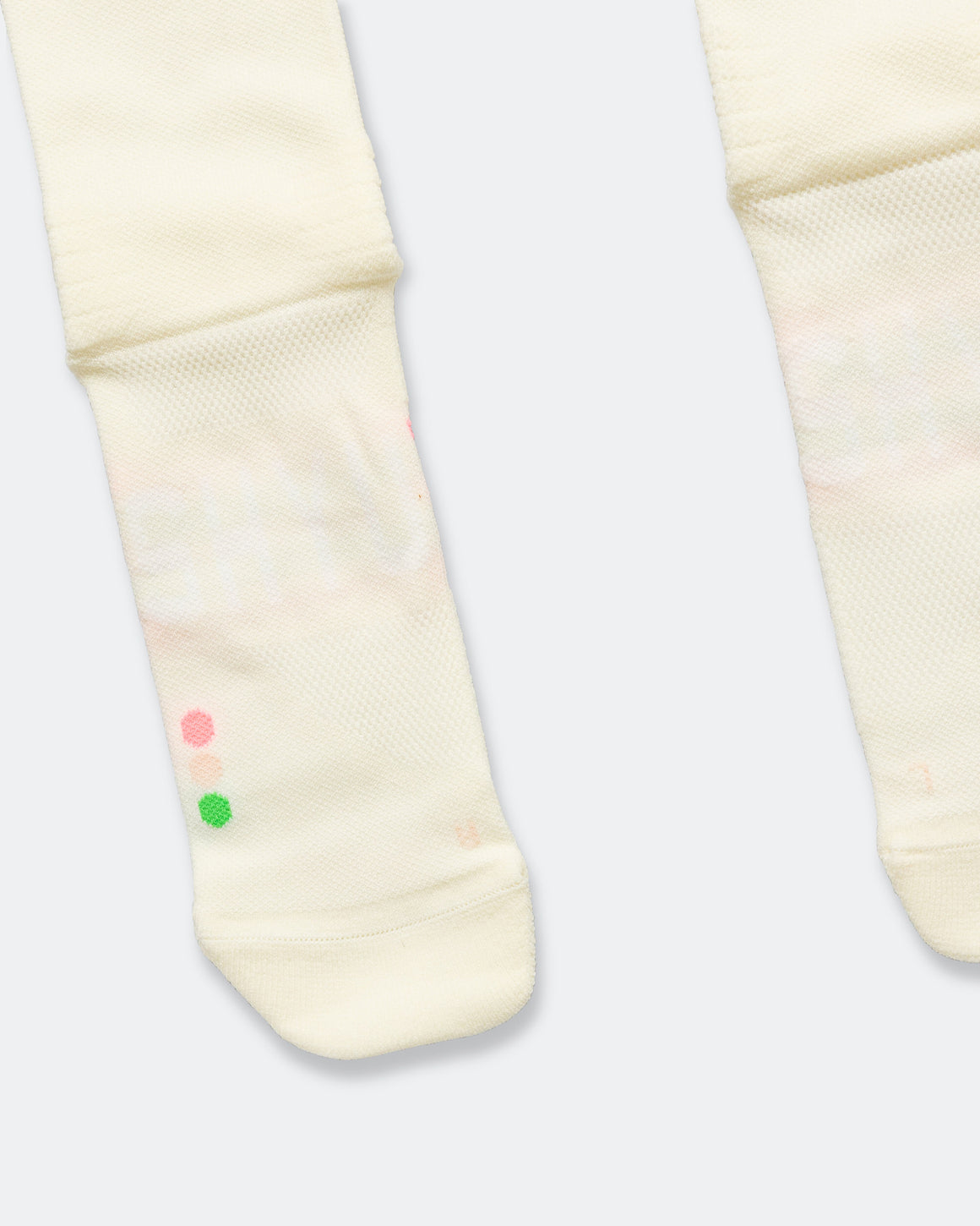 Shyu - Half Crew Racing Socks - Cream/Blush-Peach - Up There Athletics