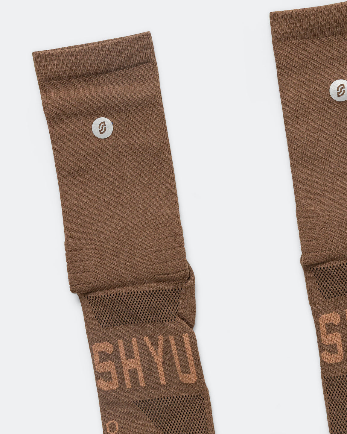 Shyu - Half Crew Racing Socks - Espresso/Espresso - Up There Athletics
