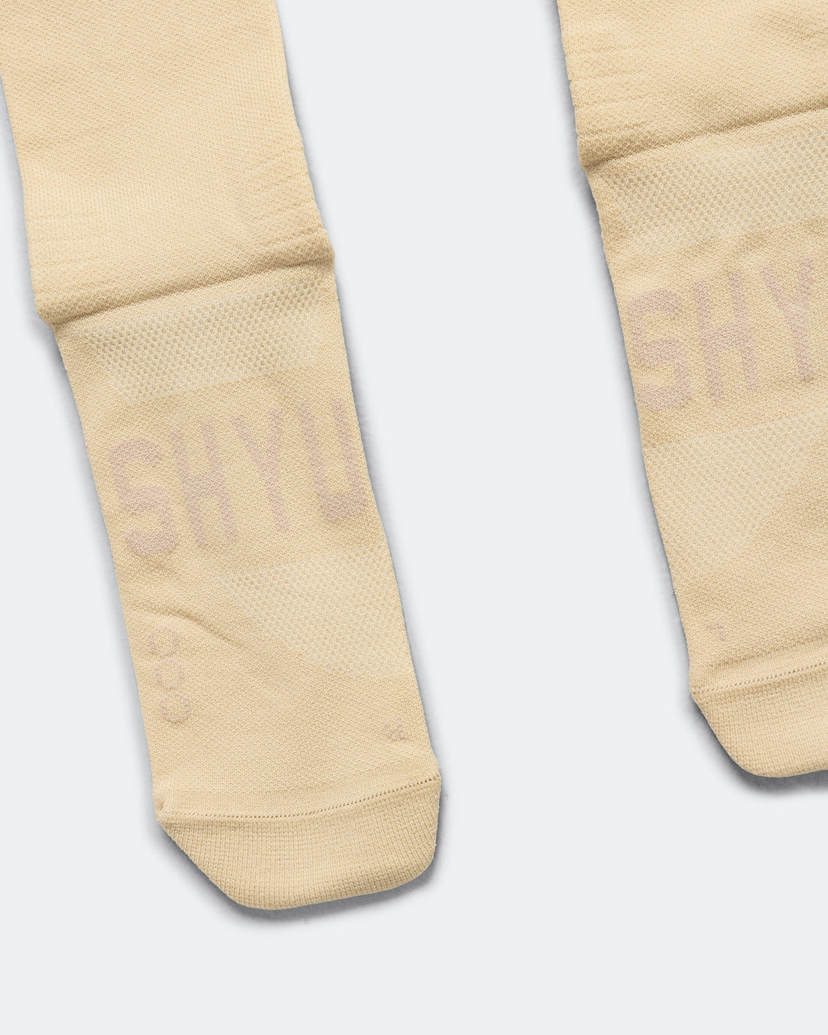 Shyu - Half Crew Racing Socks - Latte/Latte - Up There Athletics