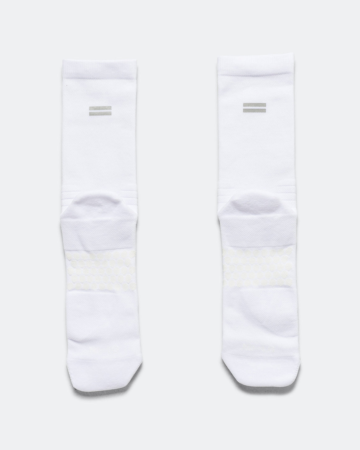 Shyu - Half Crew Racing Socks - White/White - Up There Athletics