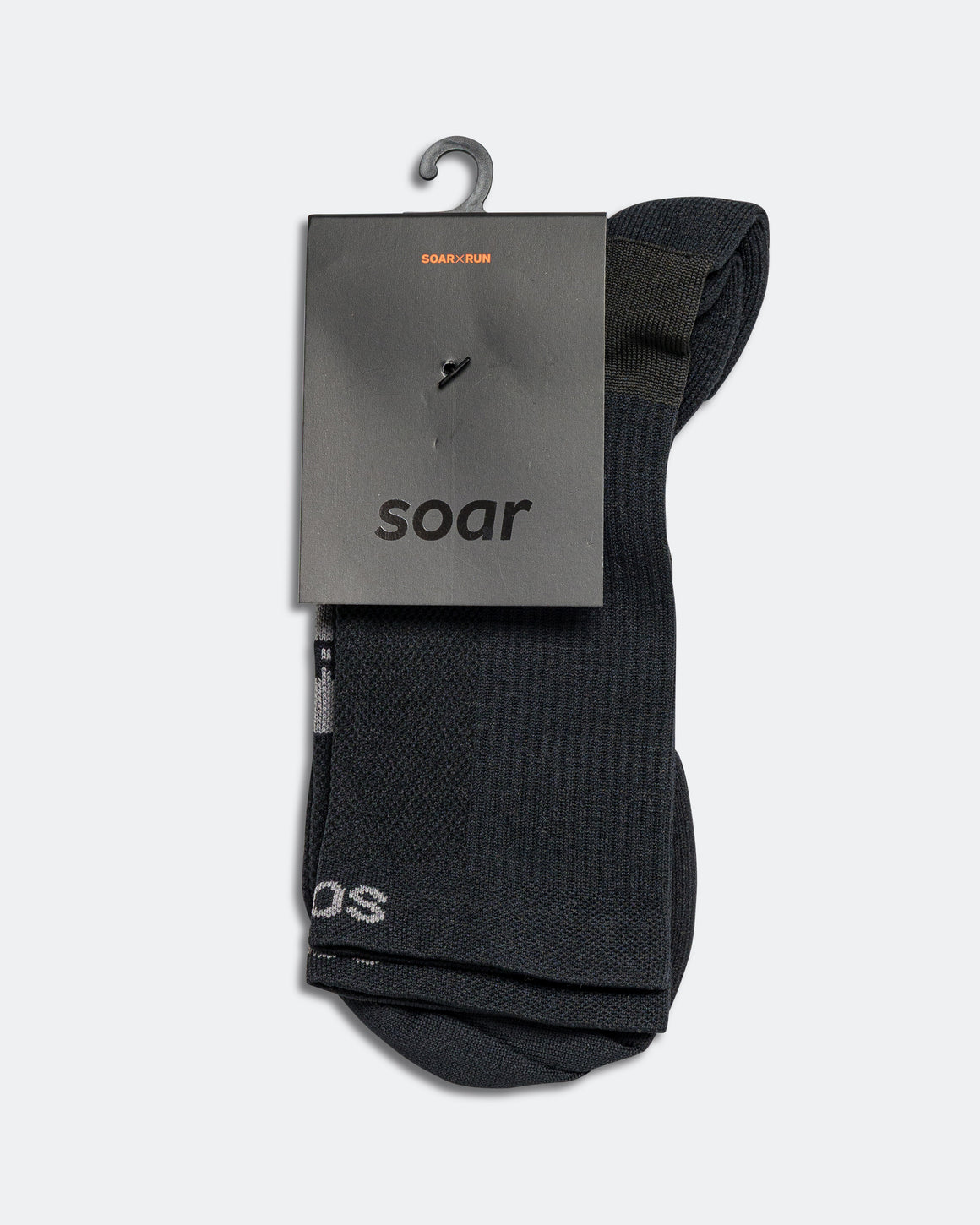 Soar - Core Crew Sock - Black - Up There Athletics