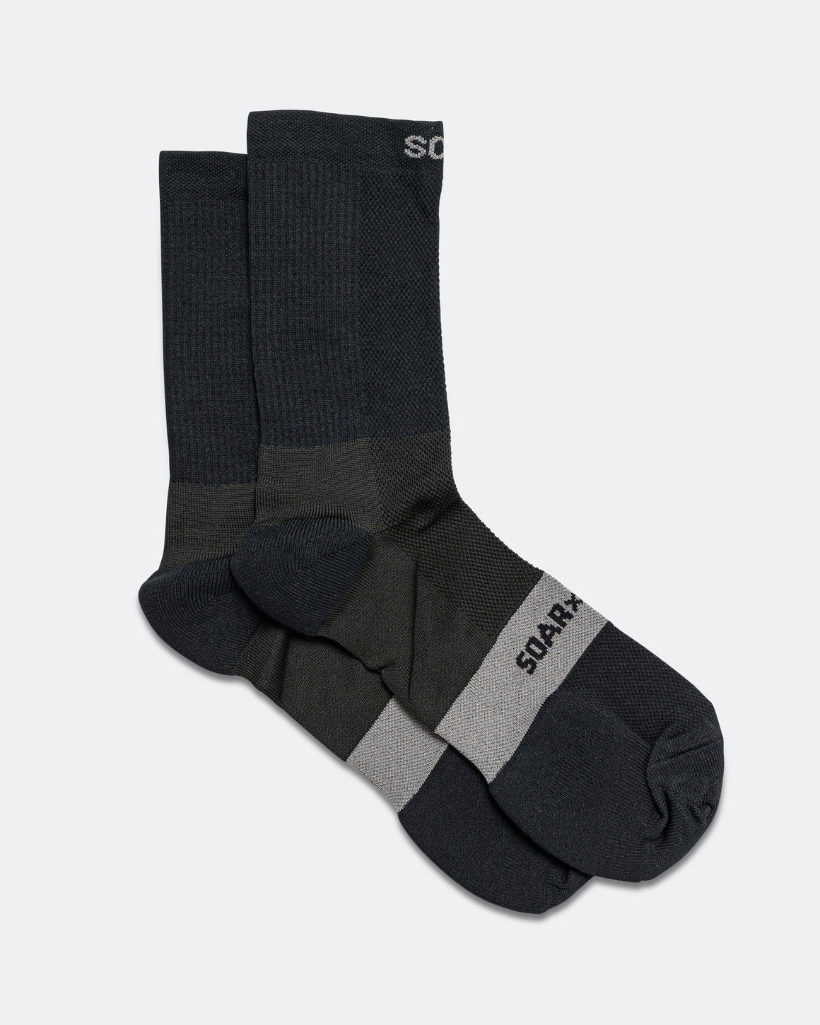 Soar - Core Crew Sock - Black - Up There Athletics