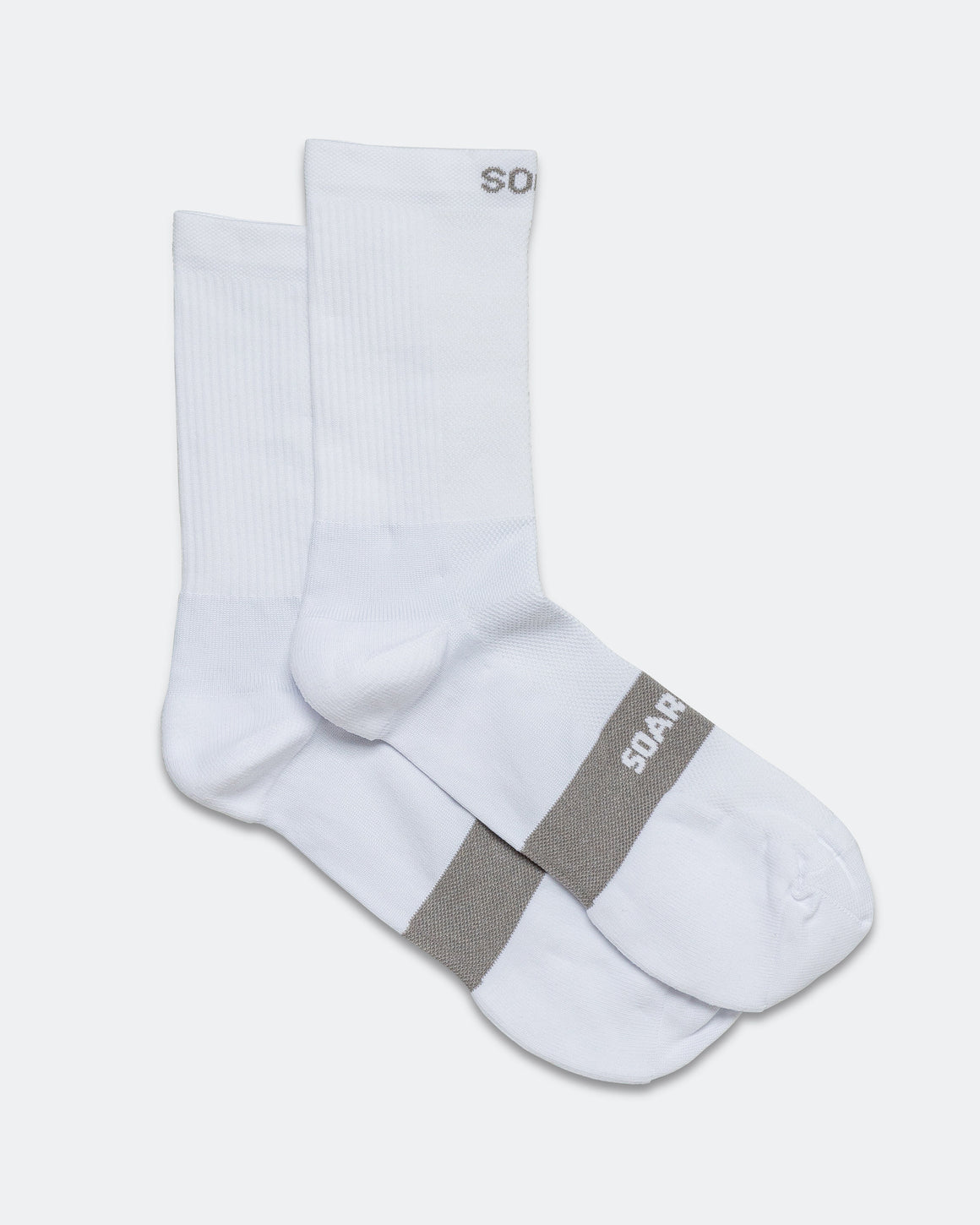 Soar - Core Crew Sock - White - Up There Athletics