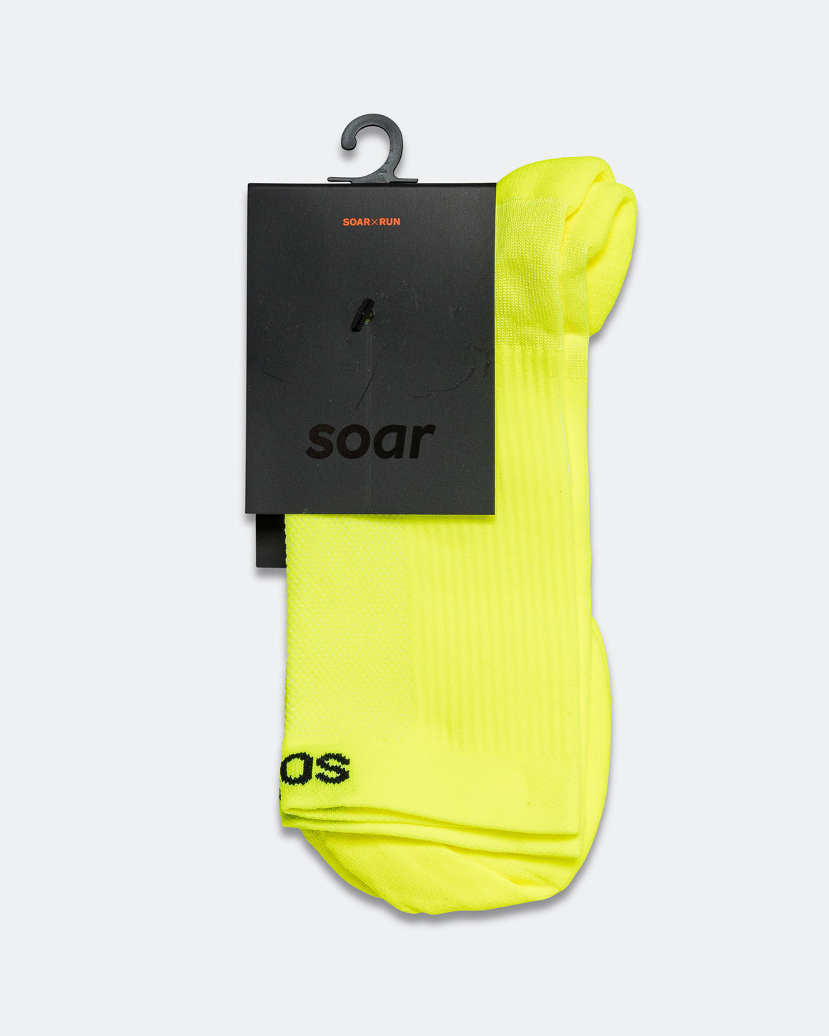 Soar - Core Crew Sock - Fluro Yellow - Up There Athletics