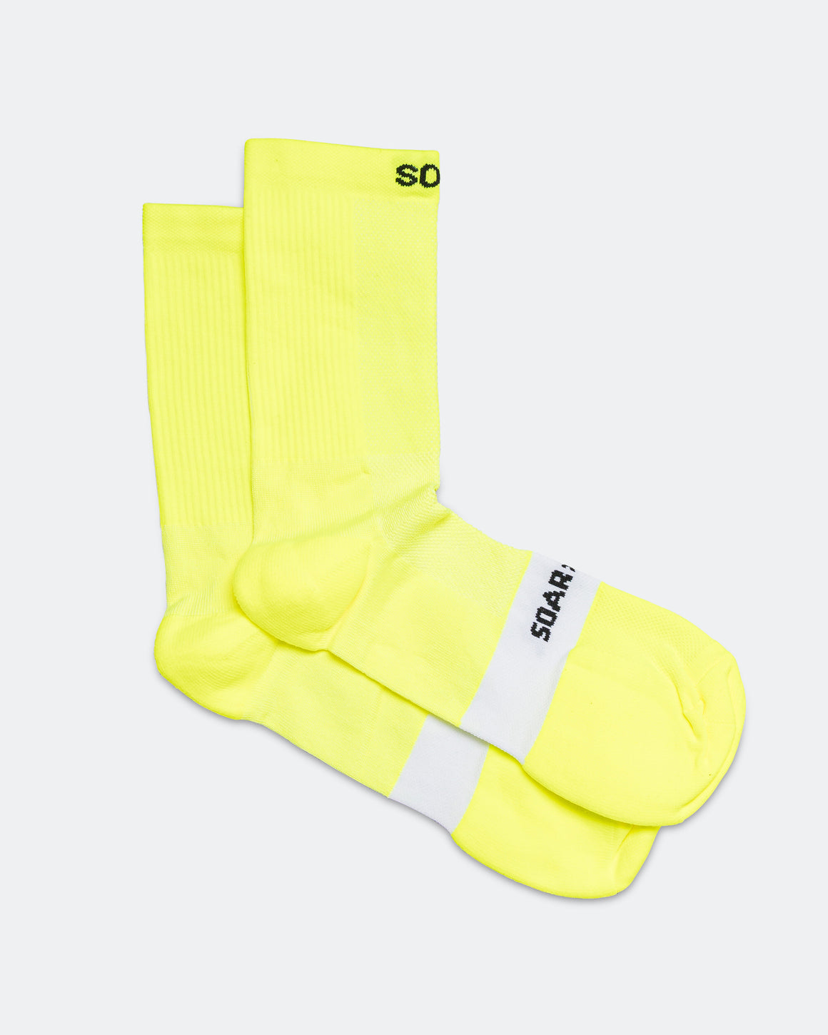Soar - Core Crew Sock - Fluro Yellow - Up There Athletics
