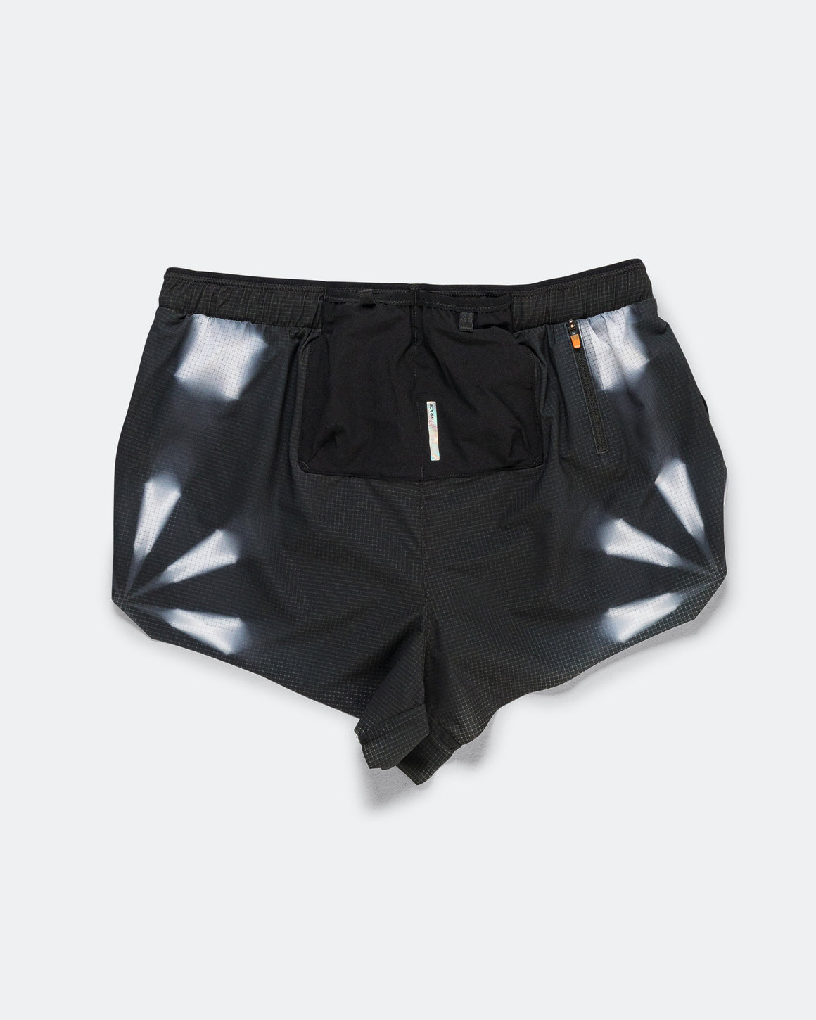 Soar - Mens Marathon Shorts - Black/White Kaleidoscope - Up There Athletics