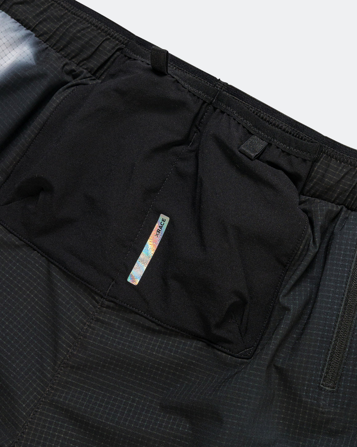Soar - Mens Marathon Shorts - Black/White Kaleidoscope - Up There Athletics