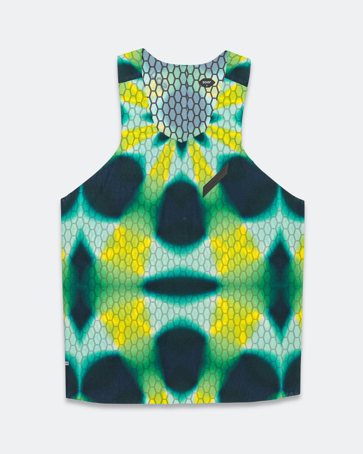 Soar - Mens Graphene Vest - Green Kaleidoscope - Up There Athletics