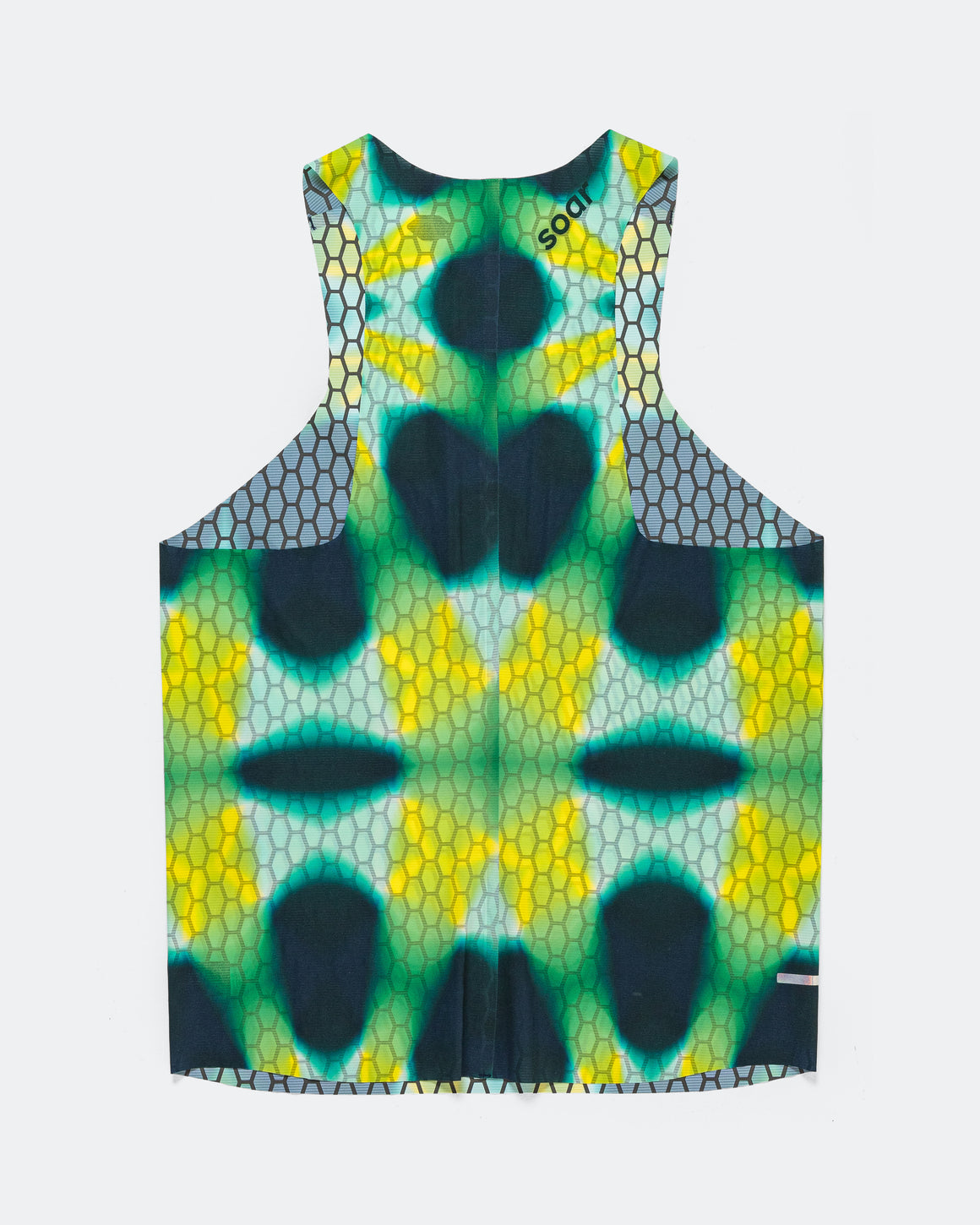 Soar - Mens Graphene Vest - Green Kaleidoscope - Up There Athletics