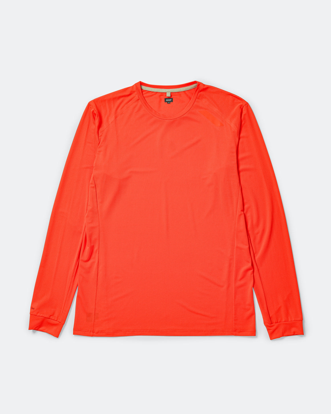 Soar - Mens Long Sleeve Tech T - Orange - Up There Athletics