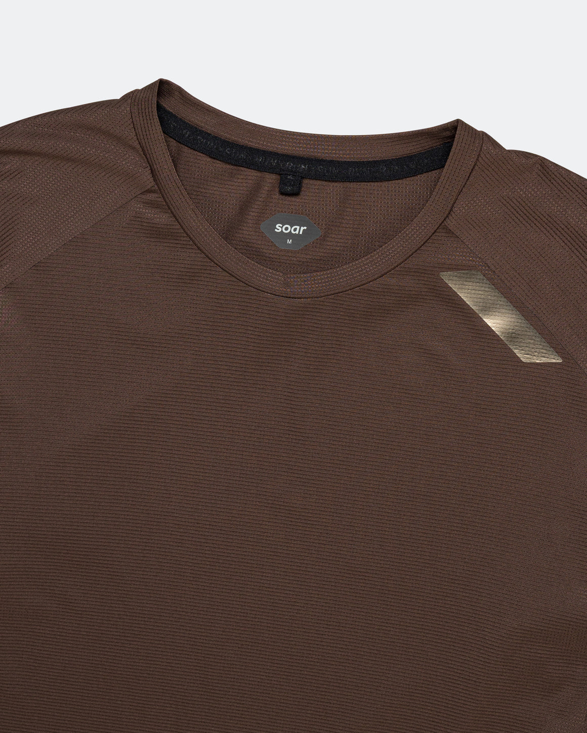 Soar - Mens LS Tech T - Dark Brown - Up There Athletics