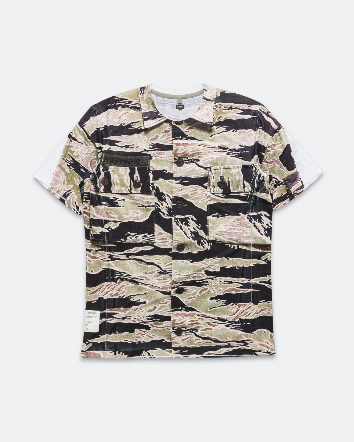 Soar - Mens Printed Tech T - Camouflage - Up There Athletics