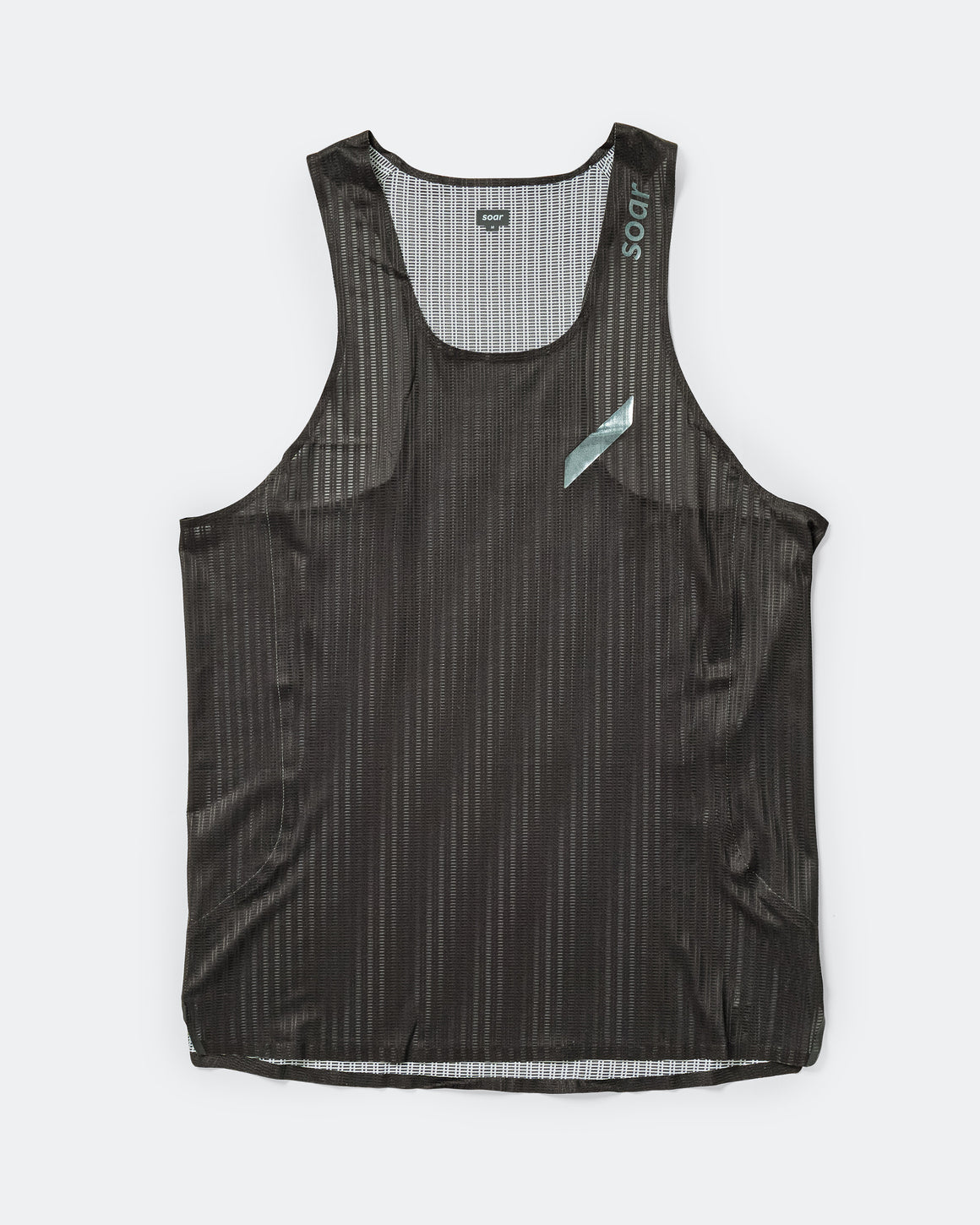 Soar - Mens Race Vest - Black - Up There Athletics