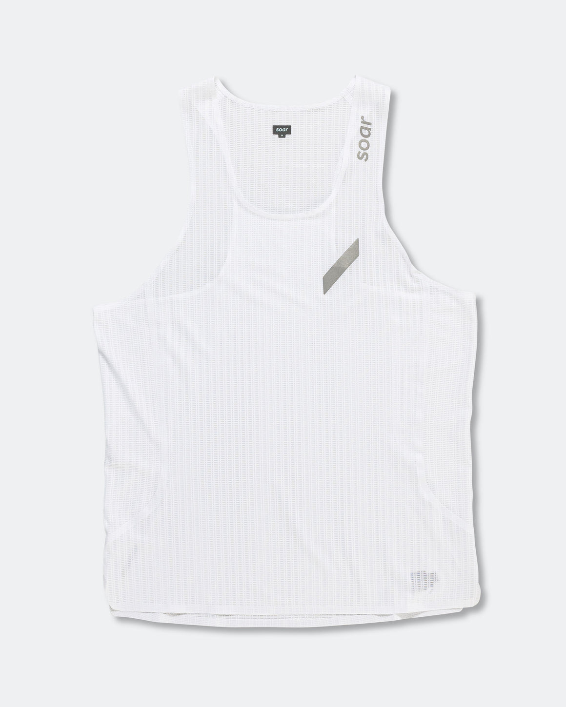 Soar - Mens Race Vest 2.0 - White - Up There Athletics