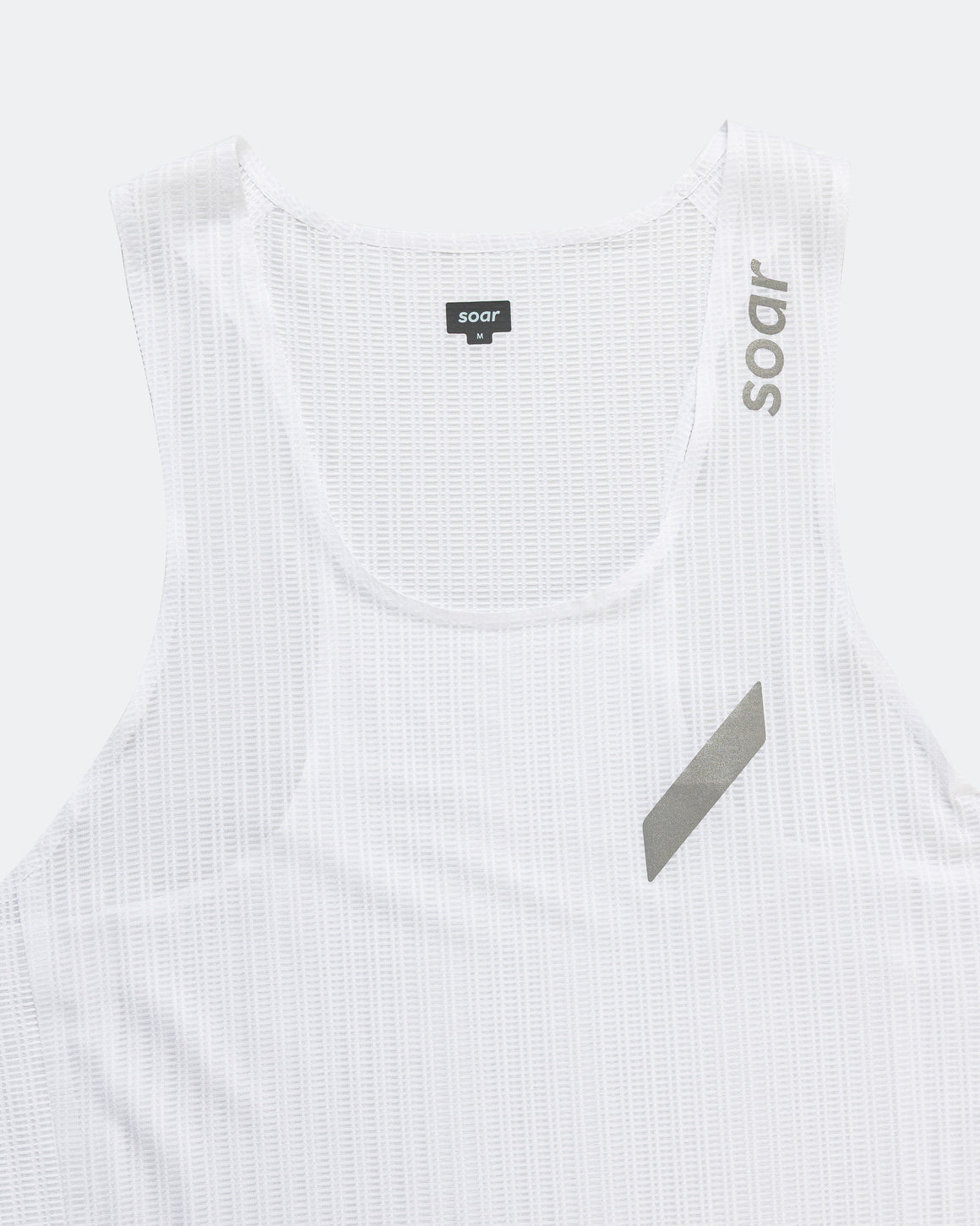 Soar - Mens Race Vest 2.0 - White - Up There Athletics