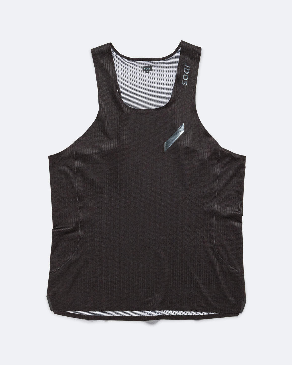 Soar - Mens Race Vest - Black - Up There Athletics