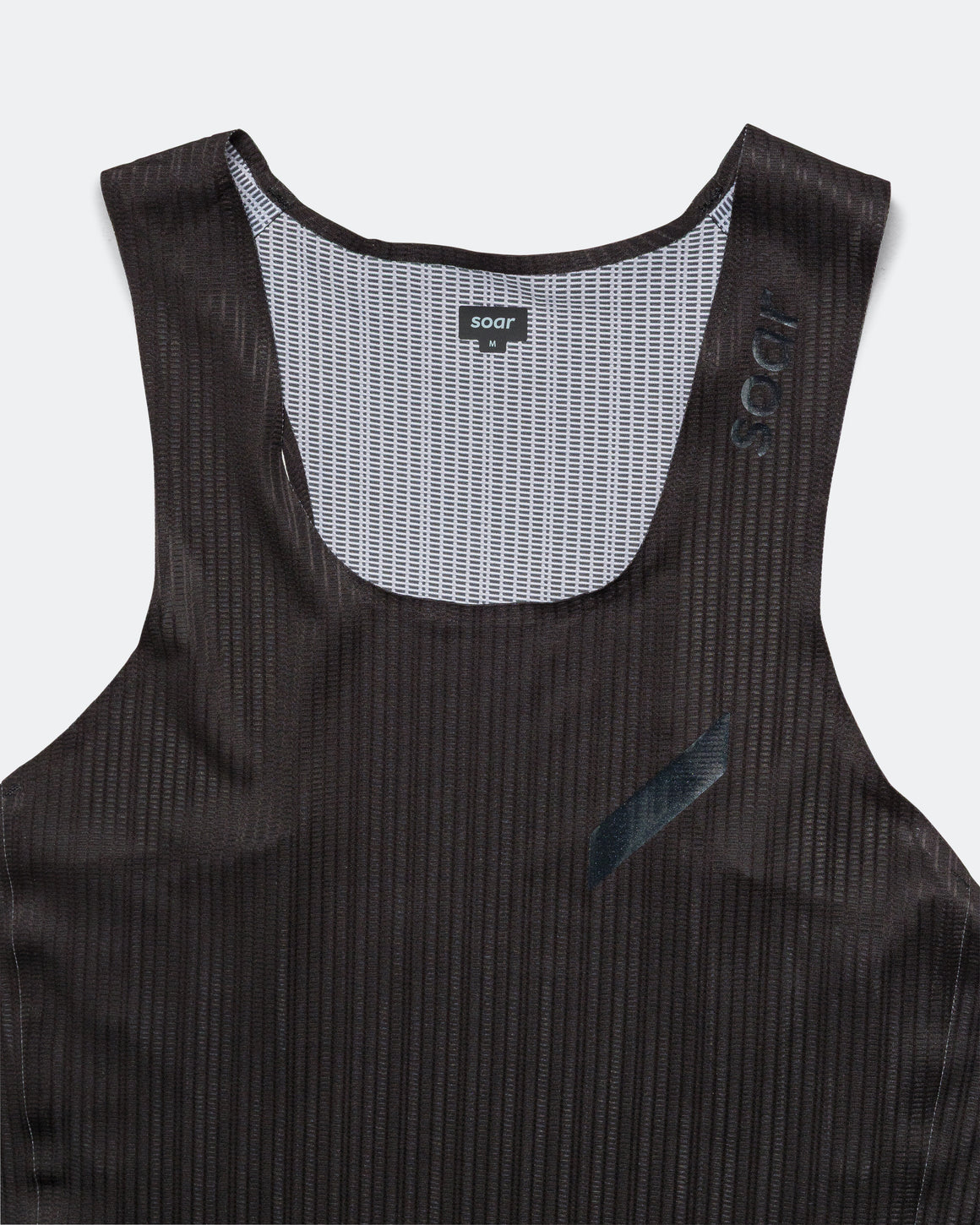 Soar - Mens Race Vest - Black - Up There Athletics