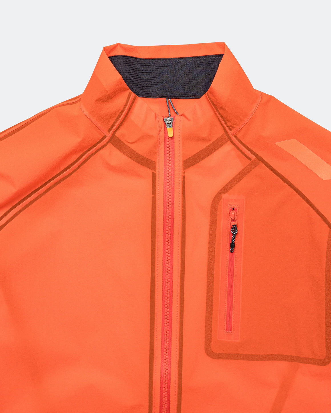 Soar - Mens Rainout Shell - Orange - Up There Athletics