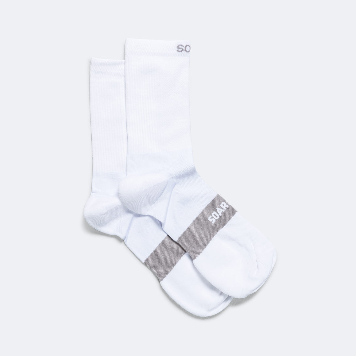 Soar - Crew Socks - White - Up There Athletics