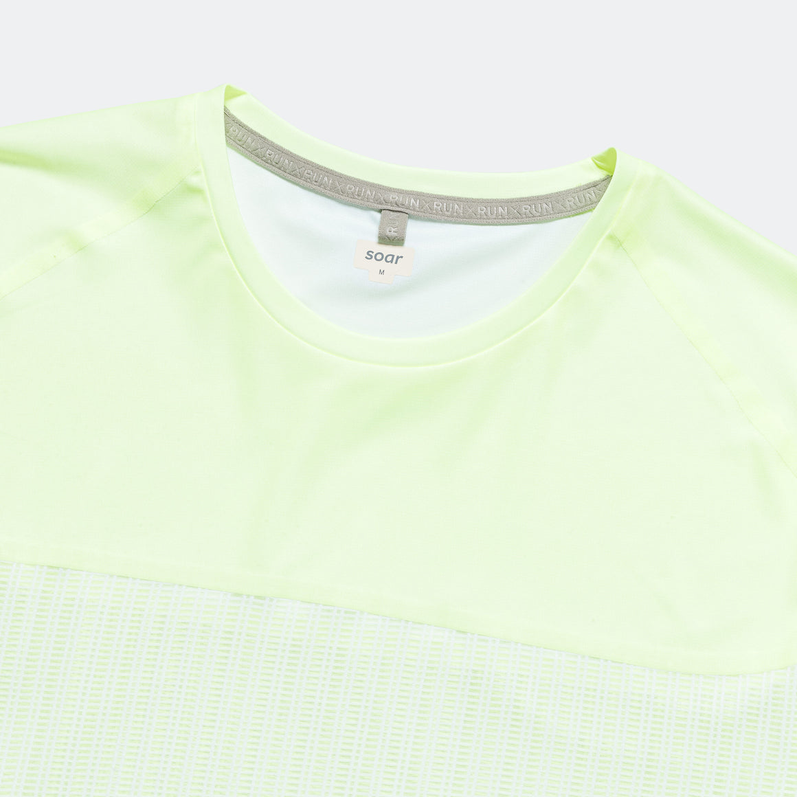 Soar - Mens Hot Weather Tee - Fluro Yellow - Up There Athletics