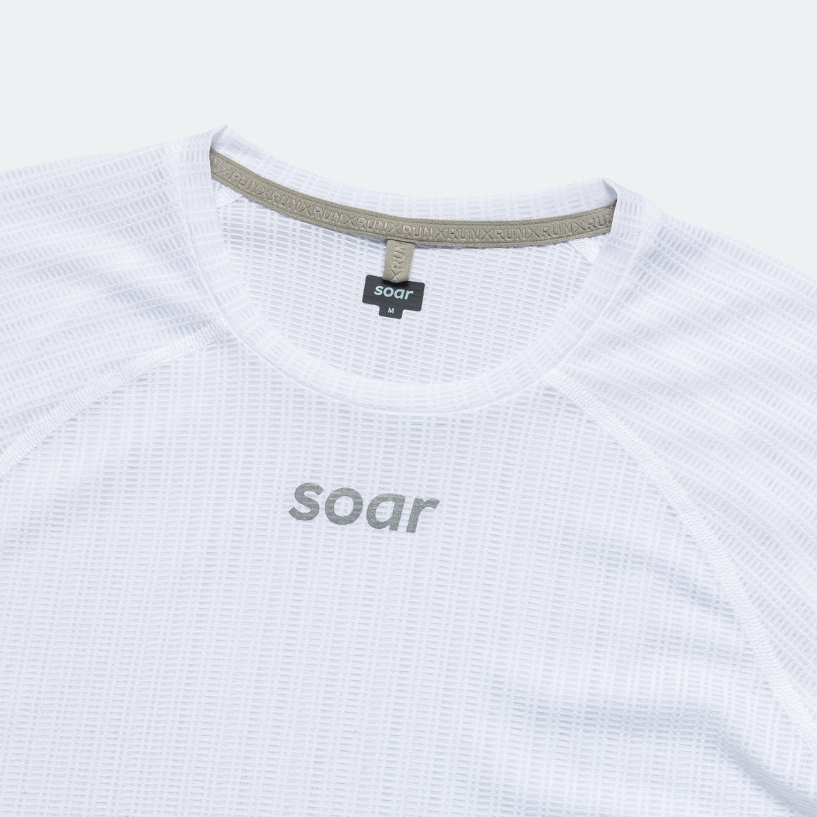 Soar - Mens Race Base Layer - White - Up There Athletics