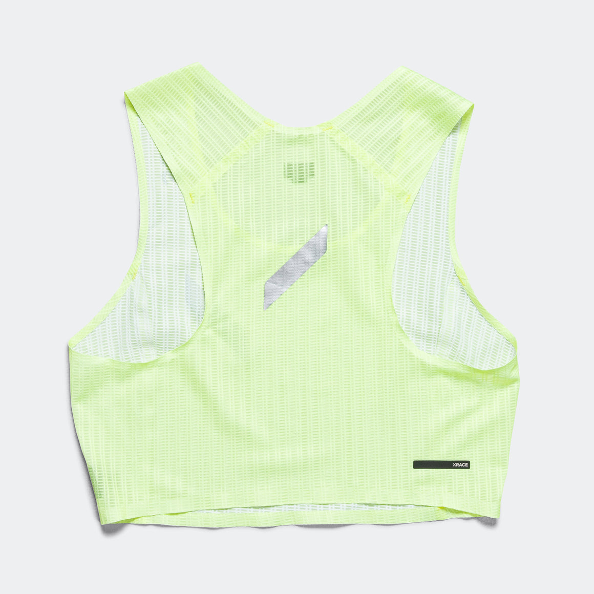 Soar - Womens Race Crop - Fluro Yellow - Up There Athletics