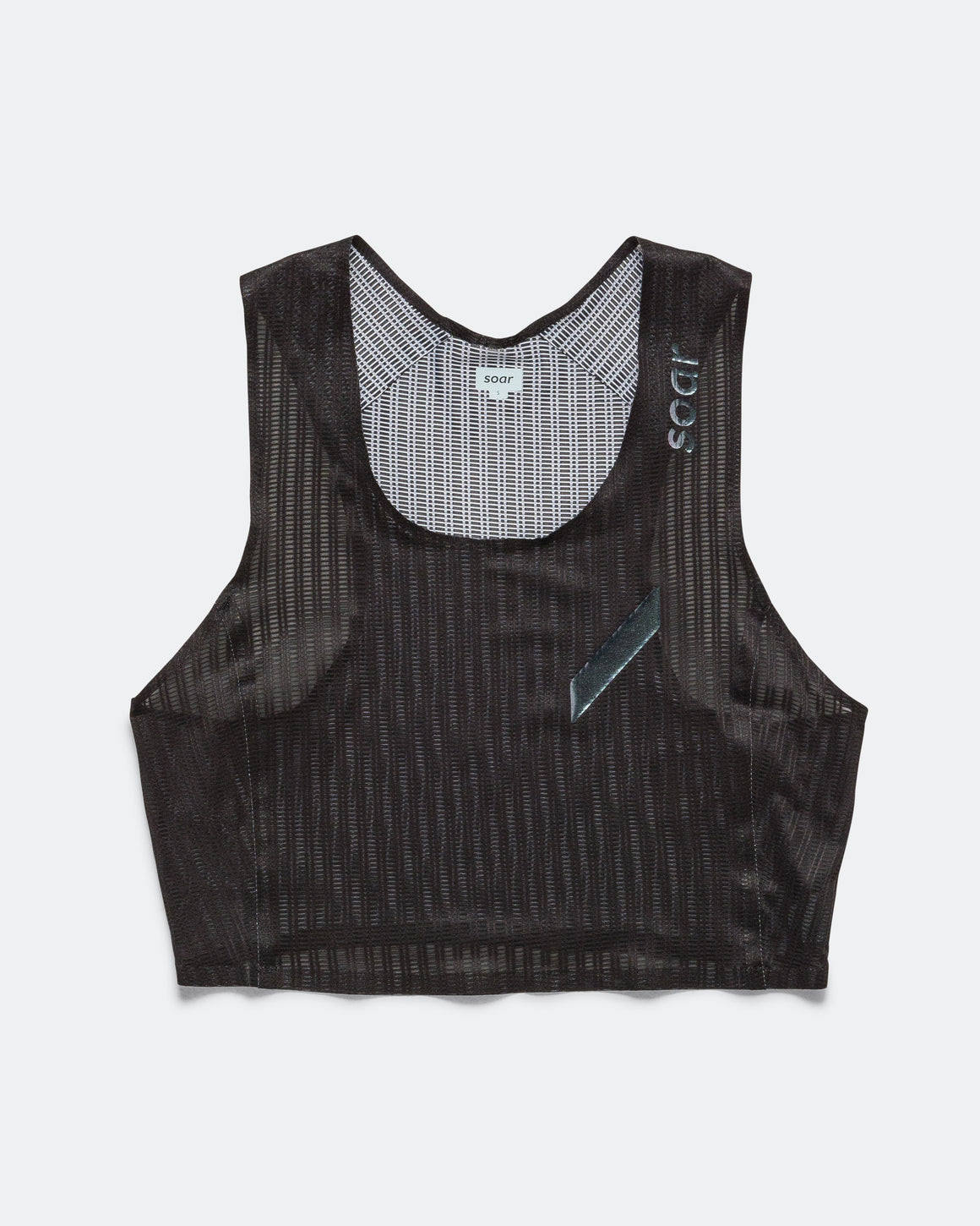 Soar - Womens Crop Vest - Black - Up There Athletics