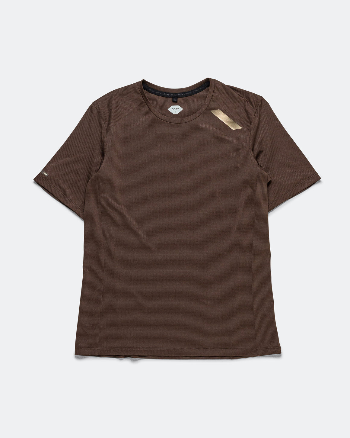 Soar - Womens Eco Tech T - Dark Brown - Up There Athletics