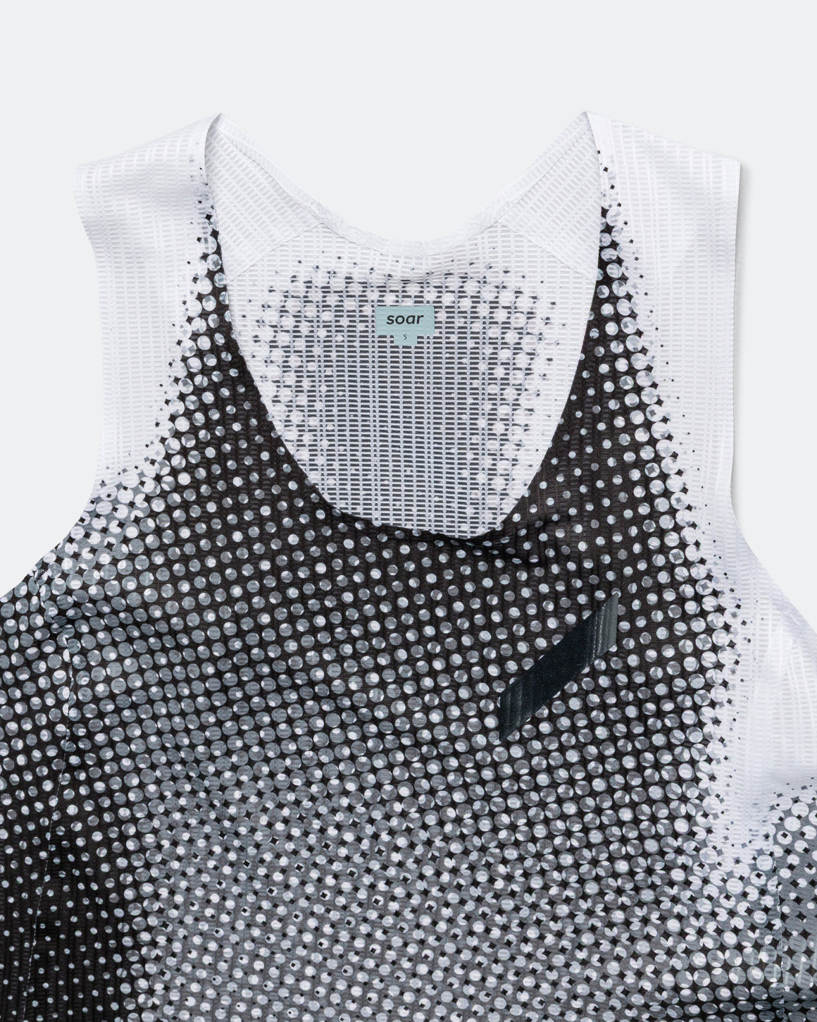 Soar - Womens Race Vest - Black/White Dot - Up There Athletics