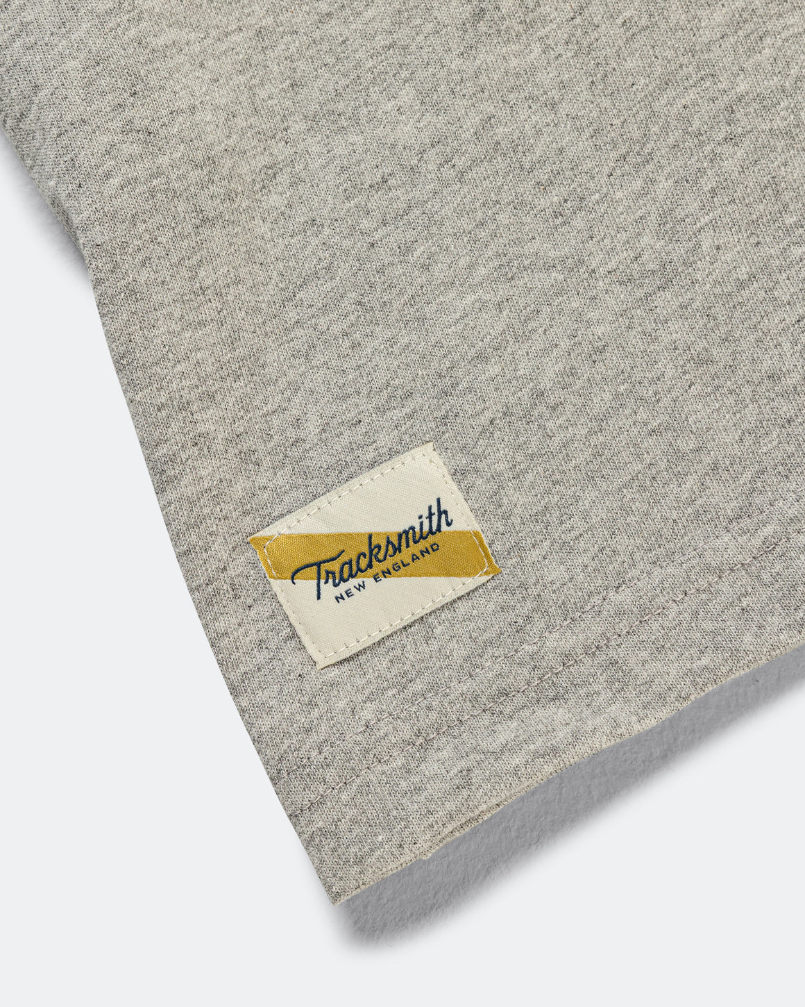 Tracksmith - Greyboy Tee - Tracksmith - Grey/Navy - Up There Athletics