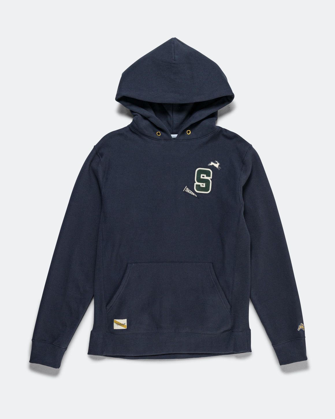 Tracksmith - Major Accomplishment Sweatshirt - Sydney - Navy/Emerald - Up There Athletics