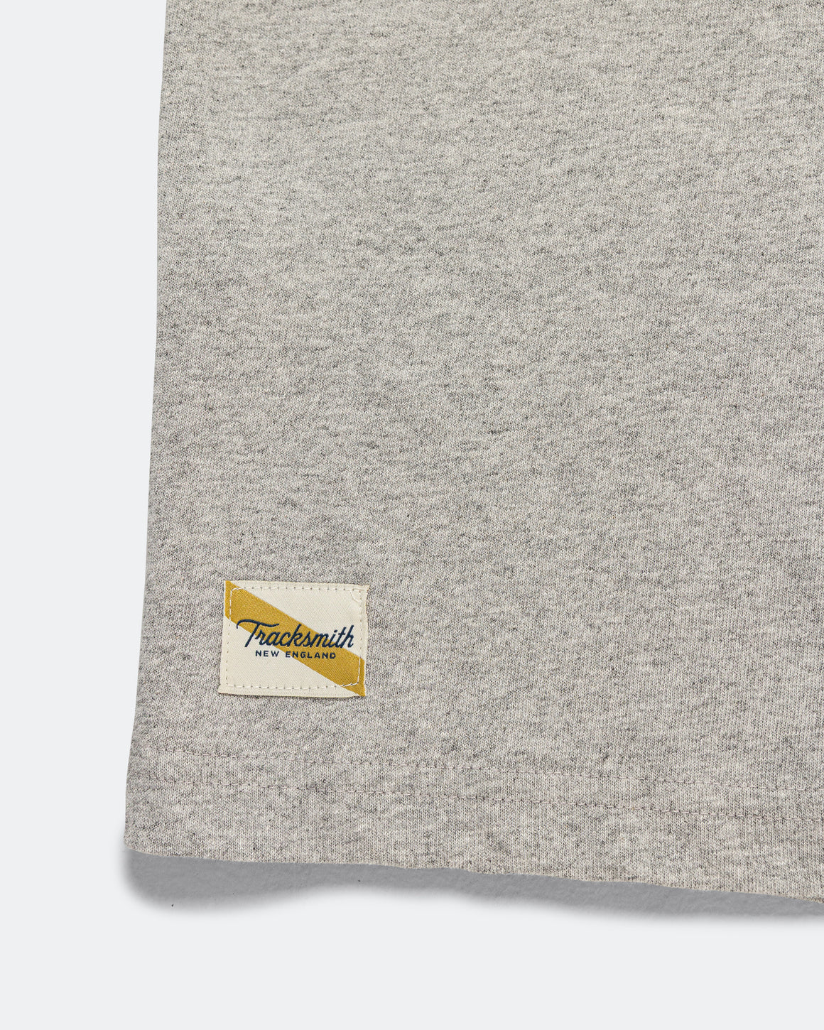 Tracksmith - Mens Greyboy Tee - Grey/Navy - Up There Athletics