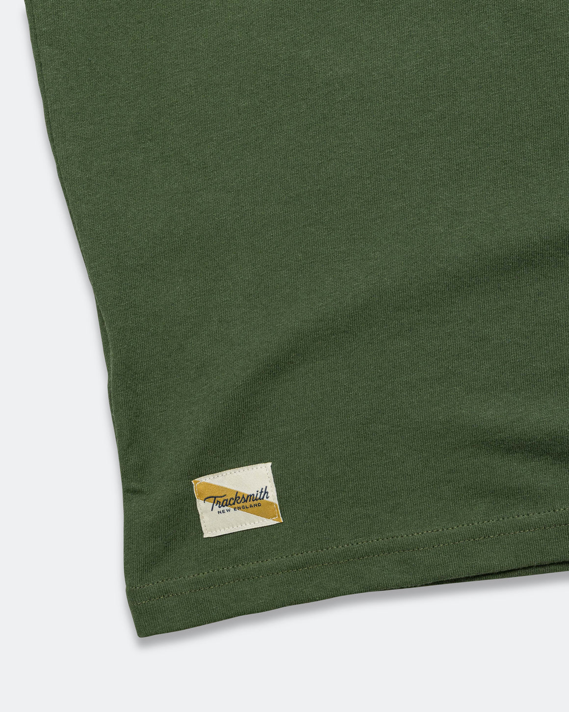 Tracksmith - Mens Greyboy Tee - Forest/Yellow - Up There Athletics