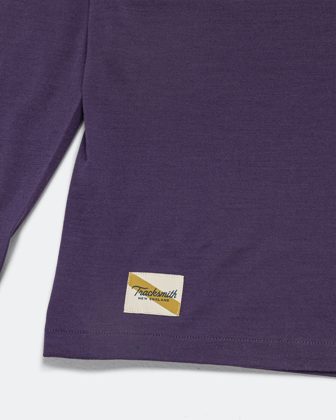 Tracksmith - Mens Harrier Long Sleeve - Purple Velvet - Up There Athletics