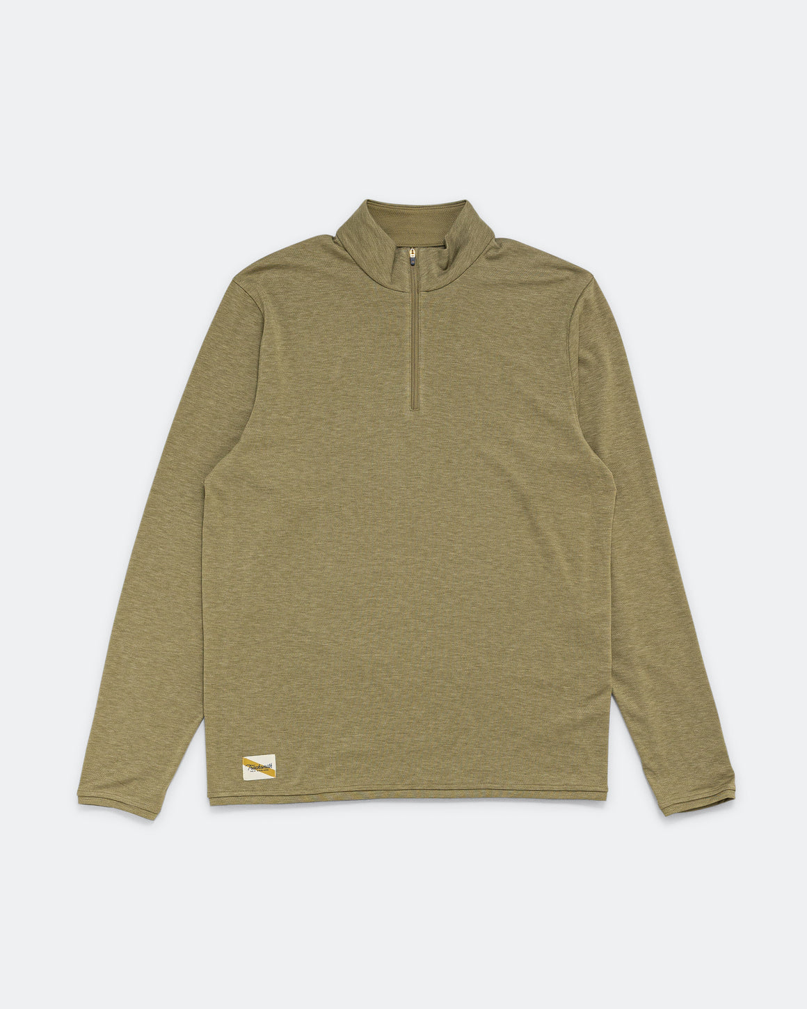 Tracksmith - Mens Session Quarter Zip - Aloe - Up There Athletics