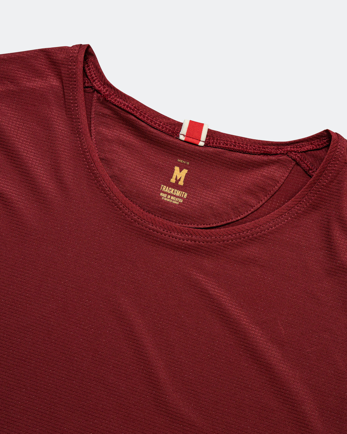 Tracksmith - Mens Twilight Tee - Cabernet - Up There Athletics