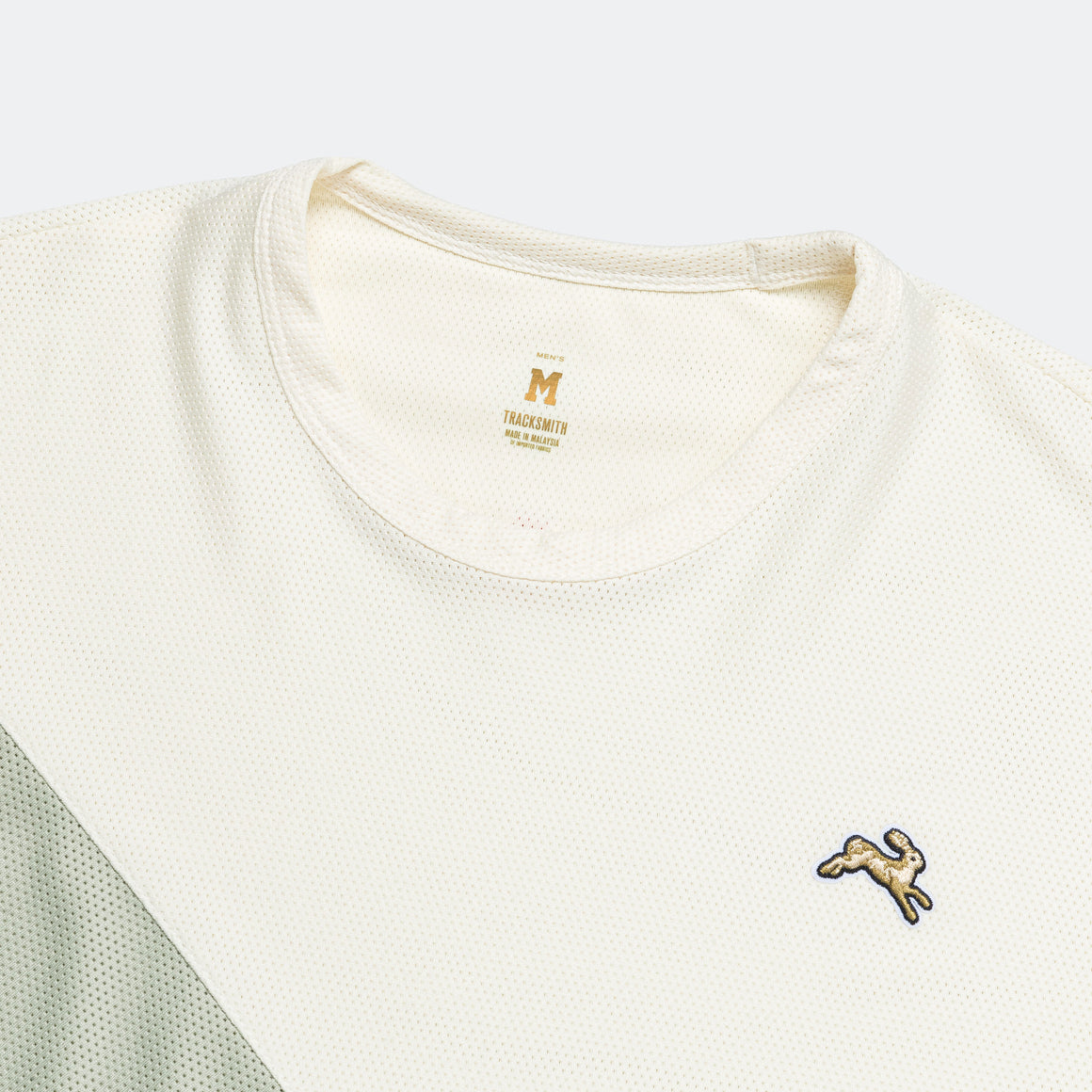 Tracksmith - Mens Van Cortlandt Tee - Ivory/Sage - Up There Athletics